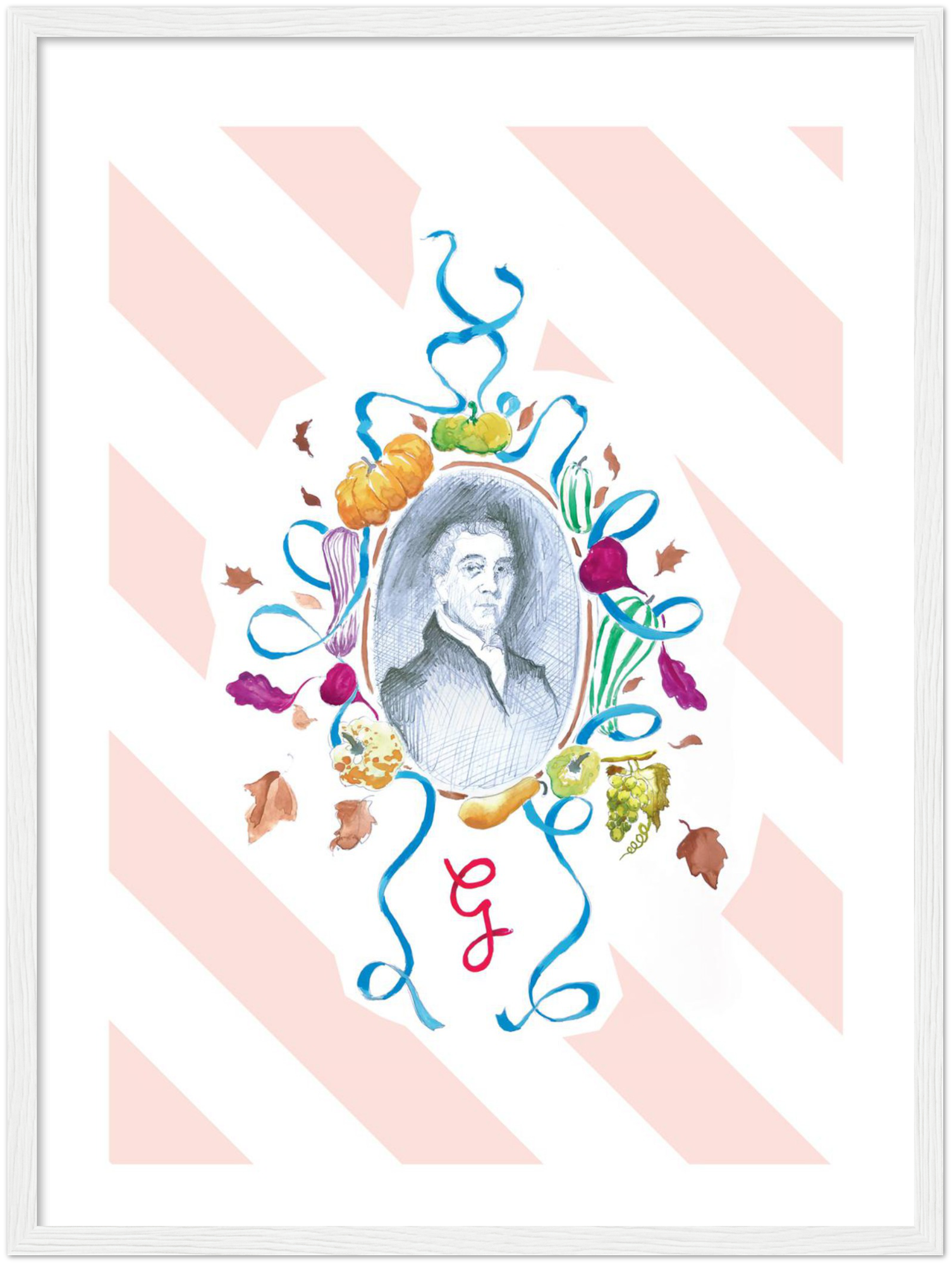 Framed print - Gauthier Soho Autumn 2018 Menu 'Samuel Romilly'