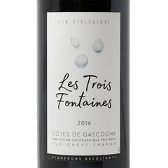 6x Les Trois Fontaines Cotes De Gascogne 2017 Organic Certified