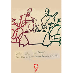 'Waiters and Guests' Signed Print