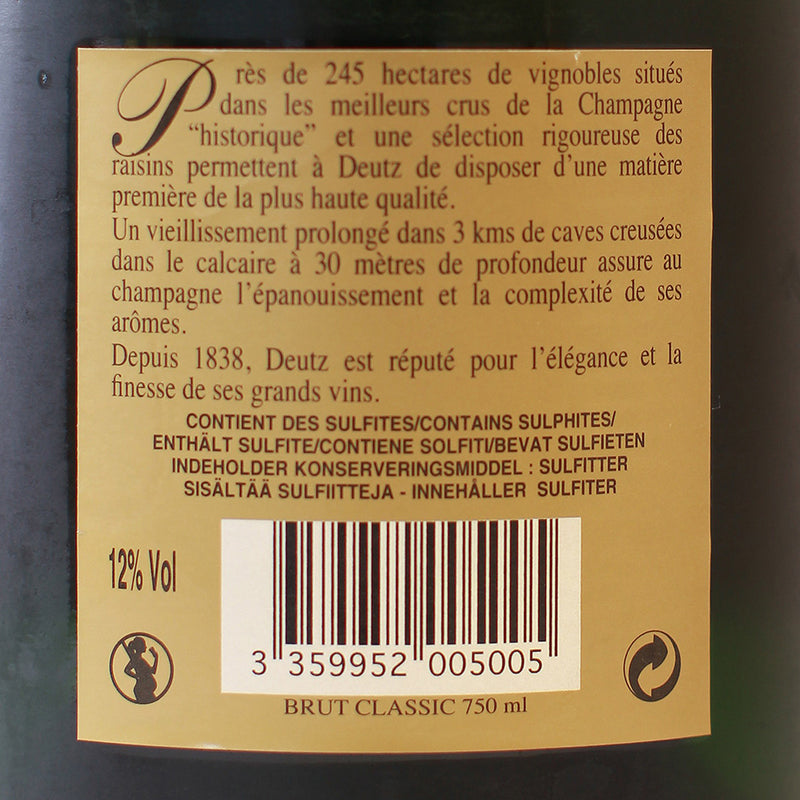 Champagne Deutz Gift Box with 2 glasses