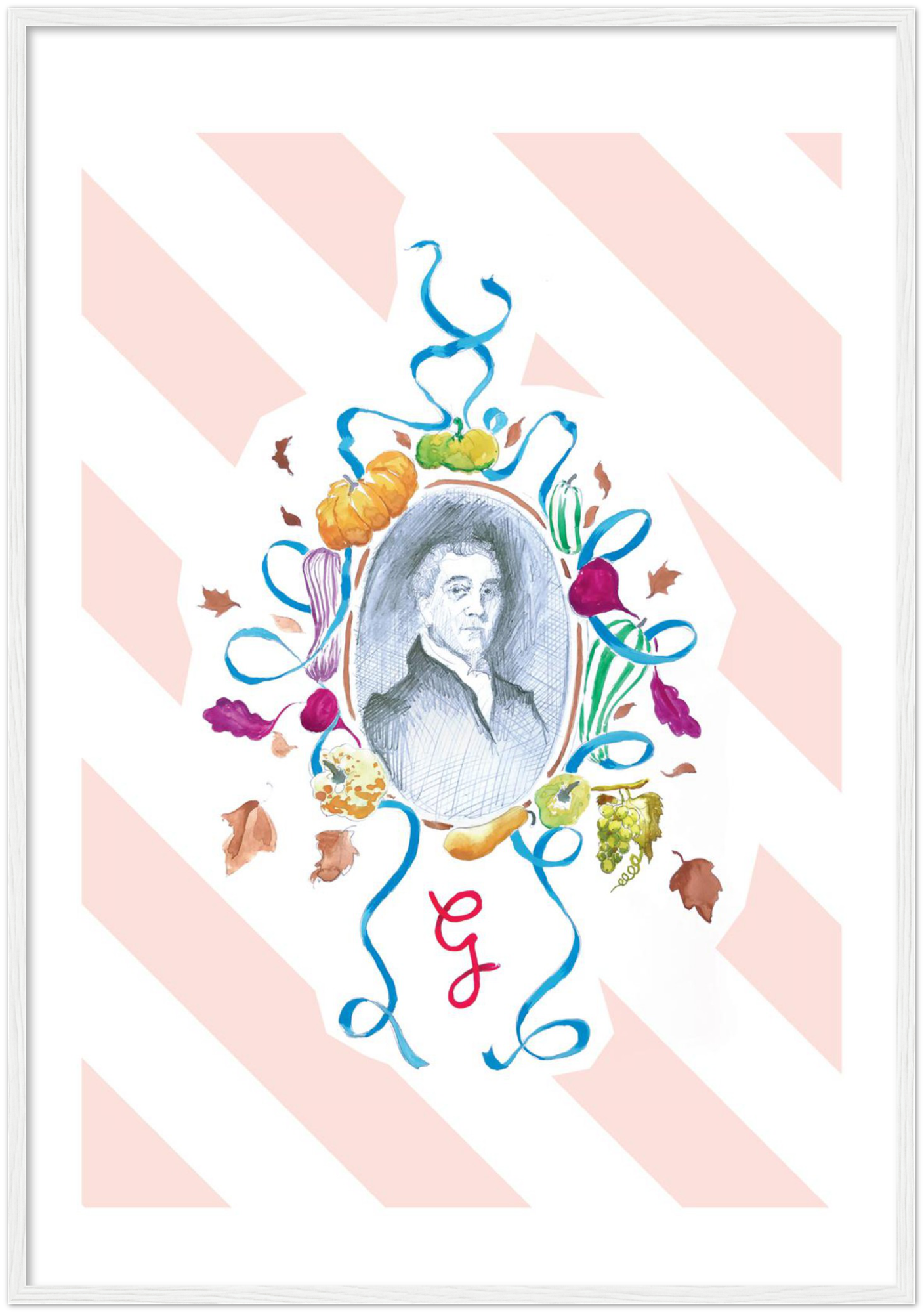 Framed print - Gauthier Soho Autumn 2018 Menu 'Samuel Romilly'