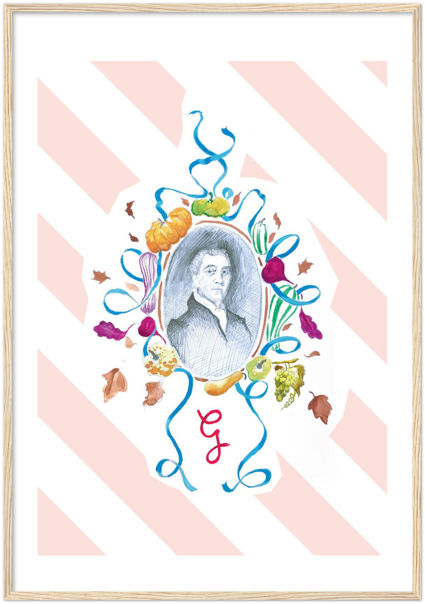 Framed print - Gauthier Soho Autumn 2018 Menu 'Samuel Romilly'