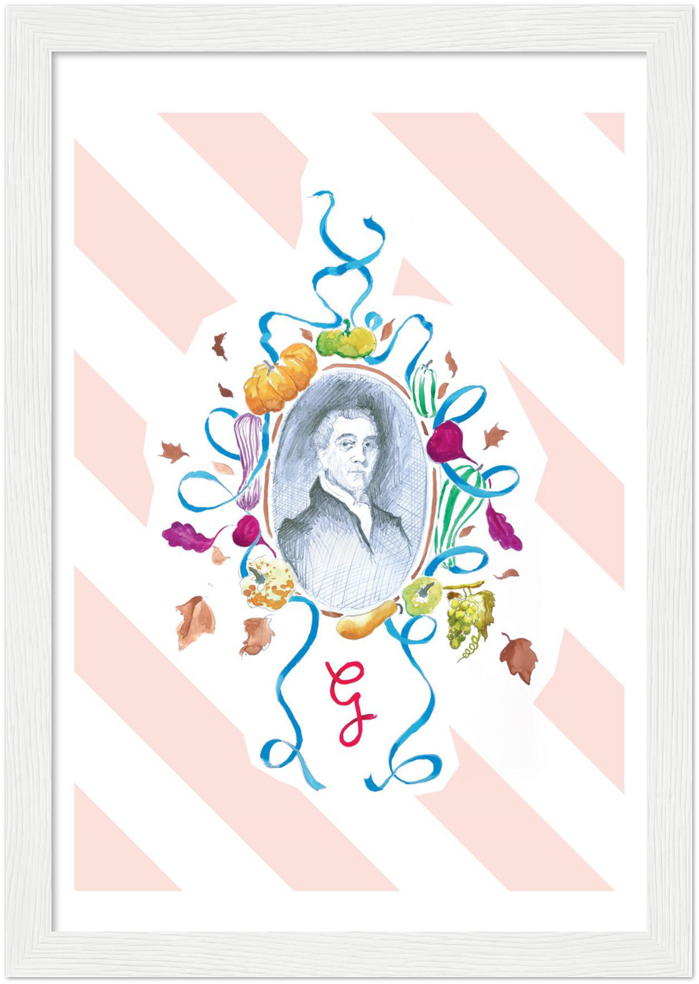 Framed print - Gauthier Soho Autumn 2018 Menu 'Samuel Romilly'