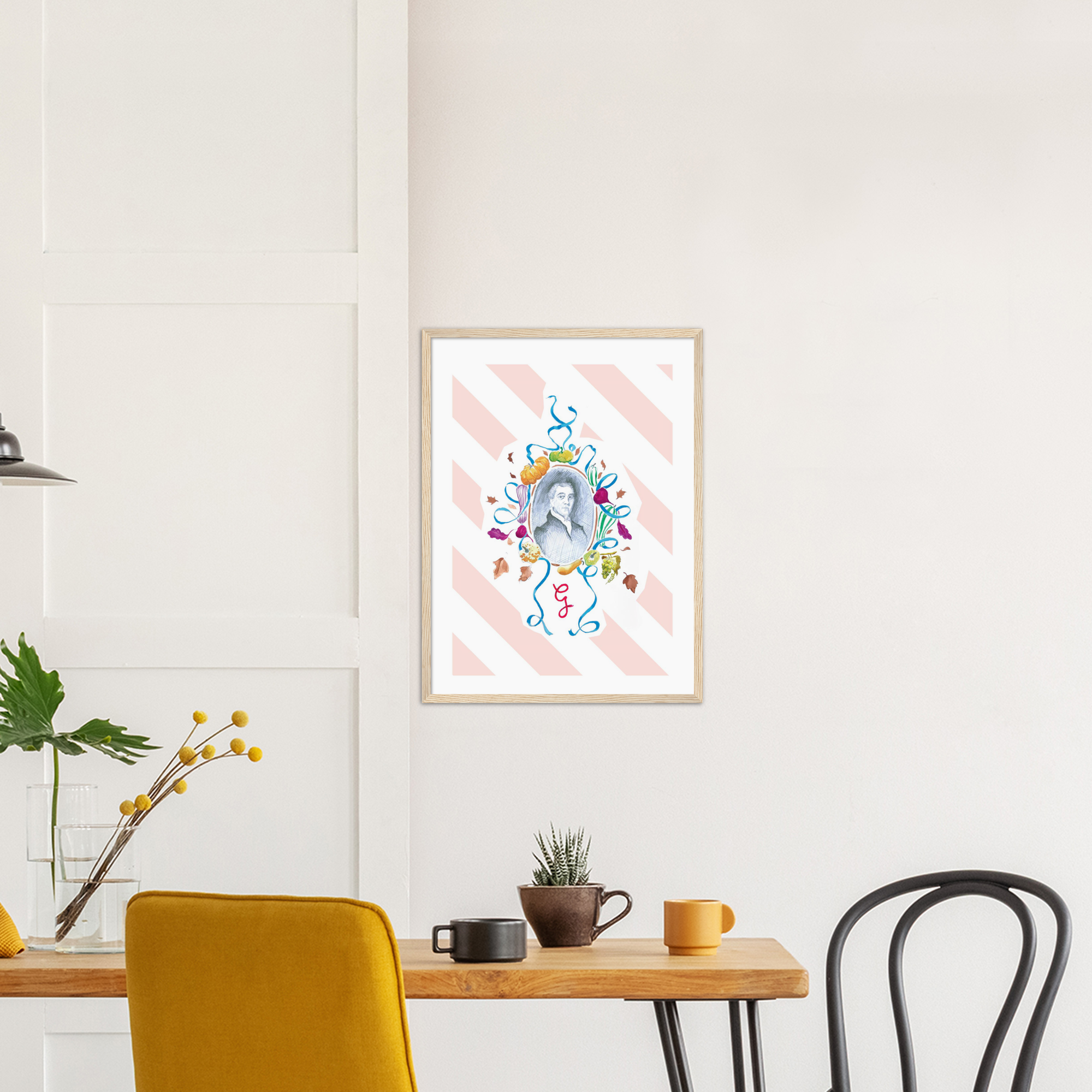 Framed print - Gauthier Soho Autumn 2018 Menu 'Samuel Romilly'